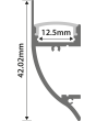 Lyyt Al1-d4217 Aluminium Led Tape Profile Dado Rail 1m