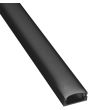 1m Aluminium LED Tape light Profile Short Crown Black