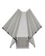 2m Aluminium LED Tape Light Profile Internal Corner Plaster-in