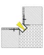 2m Aluminium LED Tape Light Profile Internal Corner Plaster-in