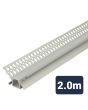 2m Aluminium LED Tape Light Profile Internal Corner Plaster-in