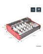 Citronic Csm-6 Mixer With Usb / Bluetooth Player