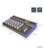 Citronic Csd-8 Compact Mixer With Bt Receiver + Dsp Effects