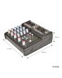 Citronic U-pad Compact Mixer With Usb Audio Interface