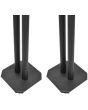 QTX PAIR Speaker Stand,s Black HiFi Surround Sound, Loudspeaker Floorstands, 80cm