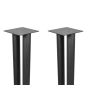 QTX PAIR Speaker Stand,s Black HiFi Surround Sound, Loudspeaker Floorstands, 80cm