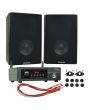 Wifi Bluetooth Streaming Amplifier 2x Bookshelf HIFI Speakers Package