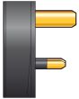Mercury Uk Mains Plug 13a Fuse Black