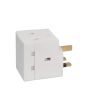 Mercury 3-way Uk Mains Adaptor - Fused @ 13a