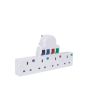 Mercury Plug-in 4 Way Mains Adaptor