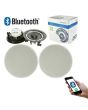 5.25" BLUETOOTH CEILING SPEAKERS In-Wall PAIR Bedroom Kitchen Cafe Bar Garden