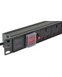 Adastra 1u-pdu-6uk 1u Rackmount 6-gang Uk Power Distribution Unit + 1.8m Lead