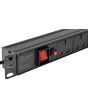 Adastra 1u-pdu-6uk 1u Rackmount 6-gang Uk Power Distribution Unit + 1.8m Lead