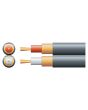 Mercury 2 Core Individual Lap Screen 2 X 13/0.1mm 2 X 32/0.1mm Black 100m Screened Audio Cable