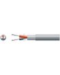 Mercury 2 Core Lap Screen 2 X 7/0.2mm 62/0.15 5.0mm Dia Grey 100m Screened Audio Cable