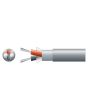 Mercury 2 Core Lap Screen 2 X 7/0.2mm 62/0.15 5.0mm Dia Grey 100m Screened Audio Cable