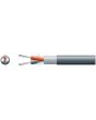 Mercury 2 Core Lap Screen 2 X 7/0.2mm 62/0.15 5.0mm Dia Black 100m Screened Audio Cable