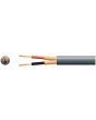 Mercury 2 Core 2 X 20/0.1mm 2 X 51/0.1mm 6.5mm Dia Black 100m Screened Audio Cable