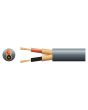 Mercury 2 Core 2 X 20/0.1mm 2 X 51/0.1mm 6.5mm Dia Black 100m Screened Audio Cable