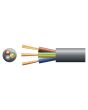 Mercury 3 Core Round Mains Pvc 3 X 32/0.2mm 10a 7.2mm Dia Black 100m
