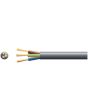 Mercury 3 Core Round Mains Pvc 3 X 16/0.2mm 3a 5.6mm Dia Black 50m