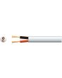 Mercury Hi Flex Double Insulated Speaker Cable 2 X (24 X 0.2mm Dia) White