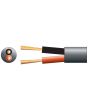 Grey Hi Flex Double Insulated Speaker Cable 2X (24 X 0.2mm Dia) Lszh