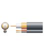 Mercury Rg59b/u Foamed Pe Shortgun Cable With Cca Braid - 100m Black
