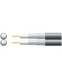 Mercury Eco Twin Rg6 Foamed Pe Coaxial Cable With Al Braid - 250m Black