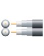 Mercury Eco Twin Rg6 Foamed Pe Coaxial Cable With Al Braid - 250m Black