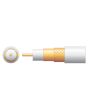 Mercury 100u Foamed Pe Coaxial Cable With Cca Braid - 100m White