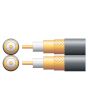 Mercury Twin Sat/cctv Foamed Pe Coaxial Cable With Cu Braid - 100m Black