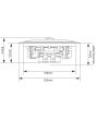 Bluetooth Amplifier, 8 Ceiling Speakers, Volume Switch and 100m Cable