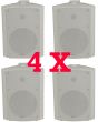 4x Adastra White 120w 100v Indoor Wall Mount 952.716 Background Speakers bc6v-W 6.5in