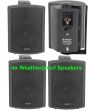 4x Weatherproof Outdoor Garden Speakers 130w 952.963 B2