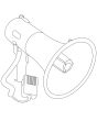 Adastra Mg-220d 30w Megaphone With Siren.