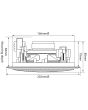Adastra Cc5v ,100v Ceiling Speaker With Control ,5.25 Inch, 952.184UK