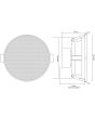 Adastra SL3 3-Inch Slimline Ceiling Speakers - Pair 
