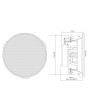 Adastra Sl4, Slimline Ceiling Speakers, 4-inch Pair, 952.546UK