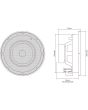 2 x ADASTRA SL5 FLUSH IN-CEILING WALL SPEAKERS SLIMLINE 5.25" 35W RMS