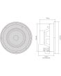 Adastra SL6, Slimline Ceiling Speaker 6.5in Pair 40W 8 Ohms, 952.548UK