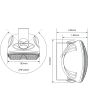 Adastra Fc5v-b Compact 100v Background Speaker 5.25in Black