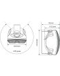 Adastra Fc4v-b Compact 100v Background Speaker 3.5in Black