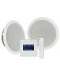 Bluetooth Ceiling Speaker Kit Adastra WA-215 Set in-Wall remote USB SD Radio