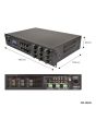 Adastra A6 3-Zone 6x200W Stereo Mixer Amplifier Bluetooth, FM, Media Player
