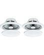 2x 5inch 80w Moisture Resistant Ceiling Speakers for Bathroom or Kitchen b402 B