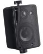 E-audio Black 3" 3 Way Mini Speakers 4 Ohms 80 W ABS Pair