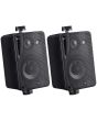 e-audio PAIR Home Restaurant Outdoors Water Resistant ABS 3 Way Mini Speakers