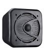 Black 5" ABS Bookshelf Cube Speakers 80W HiFi Surround Sound Home Cinema pair
