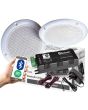 12V Wireless Bluetooth Audio Stereo Caravan Motorhome Camper Speaker Kit